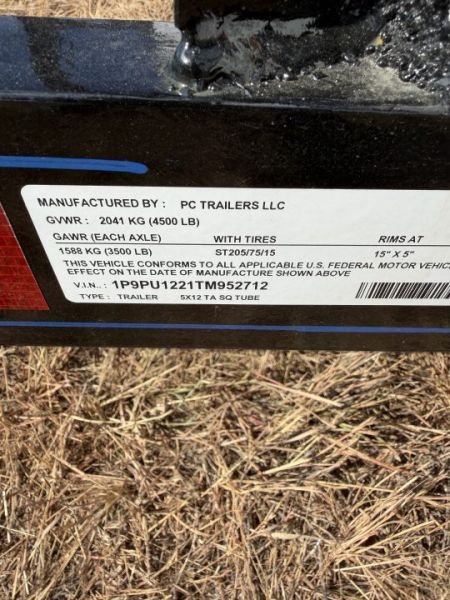 New 2026 P&C Trailers 5X12 Utility Trailer