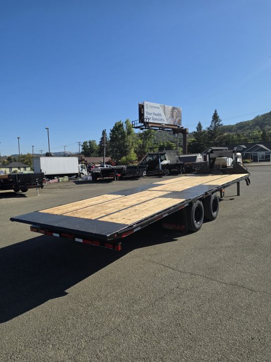 New 2027 Double A GHB208-30HBT GOOSENECK Equipment Trailer 30' W/HYDRAULIC DOVETAIL