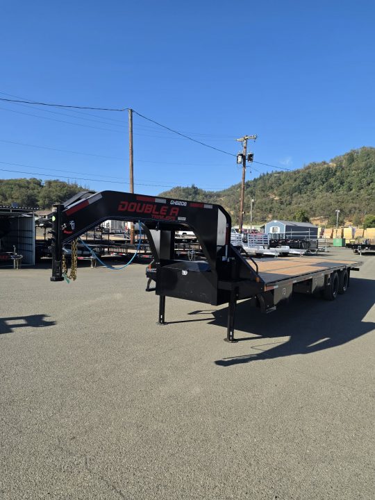 New 2027 Double A GHB208-30HBT GOOSENECK Equipment Trailer 30' W/HYDRAULIC DOVETAIL