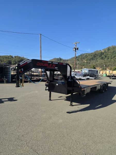 New 2027 Double A GHB208-30HBT GOOSENECK Equipment Trailer 30' W/HYDRAULIC DOVETAIL