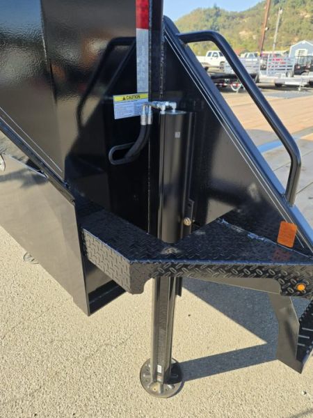 New 2027 Double A GHB208-30HBT GOOSENECK Equipment Trailer 30' W/HYDRAULIC DOVETAIL