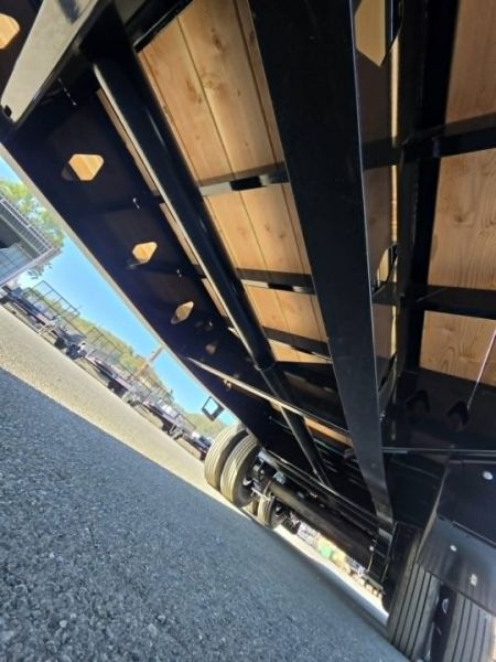 New 2027 Double A GHB208-30HBT GOOSENECK Equipment Trailer 30' W/HYDRAULIC DOVETAIL