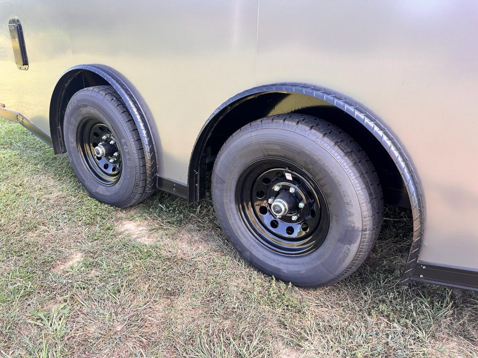 New 2027 8.5x16 Race Trailer-5200lb Torsion- Finished Interior - Charcoal poly - Car / Racing Trailer