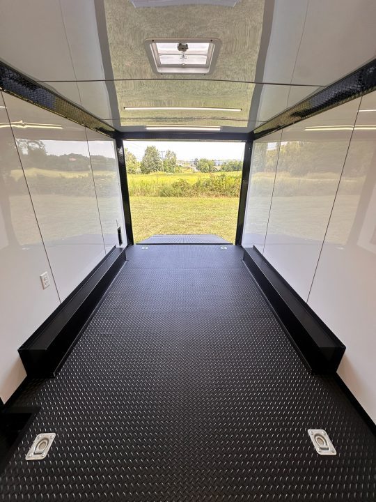 New 2027 8.5x16 Race Trailer-5200lb Torsion- Finished Interior - Charcoal poly - Car / Racing Trailer