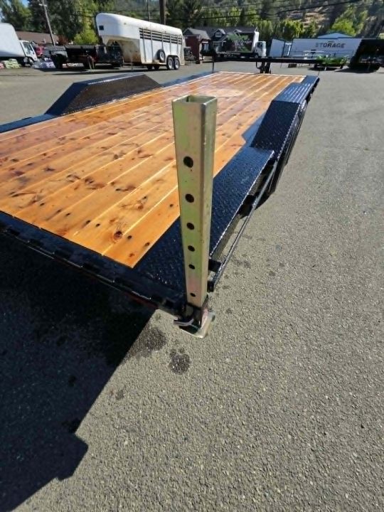 New CAR HAULER 2027 8X20 DOUBLE A ROCK CRAWLER DRIVE OVER FENDERS 14,000 GVWR TRAILER BLACK