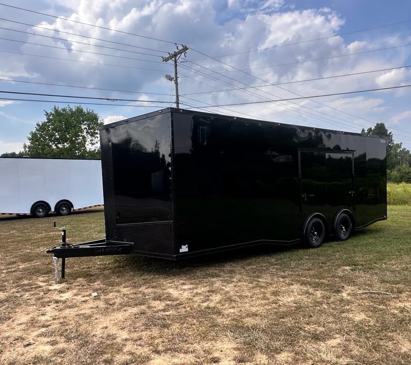 New 2027 8.5x24 Race Trailer -RACE SERIES-Finished Interior- 5200LB Torsion - Full Escape Door-Removable Fender