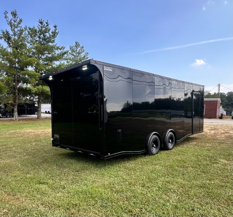 New 2027 8.5x24 Race Trailer -RACE SERIES-Finished Interior- 5200LB Torsion - Full Escape Door-Removable Fender