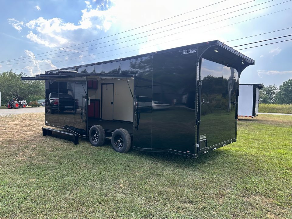 New 2027 8.5x24 Race Trailer -RACE SERIES-Finished Interior- 5200LB Torsion - Full Escape Door-Removable Fender