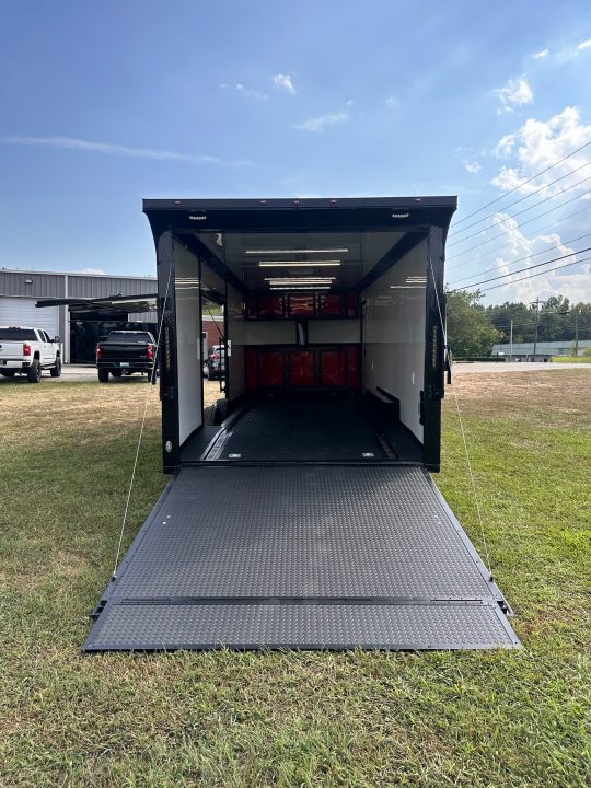 New 2027 8.5x24 Race Trailer -RACE SERIES-Finished Interior- 5200LB Torsion - Full Escape Door-Removable Fender