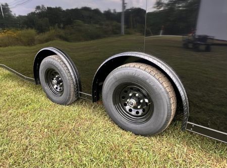 New 2027 8.5x24 Race Trailer -RACE SERIES-Finished Interior- 5200LB Torsion - Full Escape Door-Removable Fender