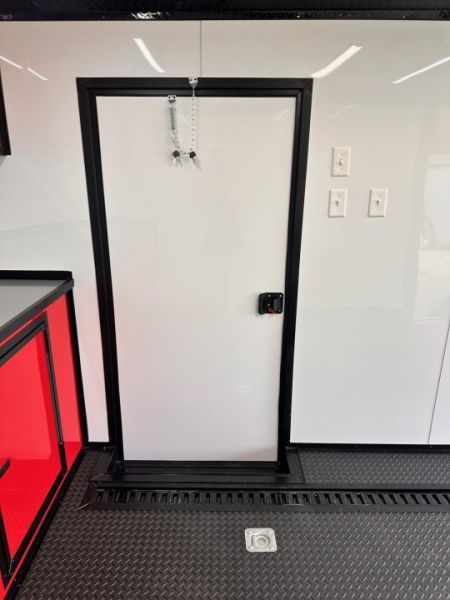New 2027 8.5x24 Race Trailer -RACE SERIES-Finished Interior- 5200LB Torsion - Full Escape Door-Removable Fender