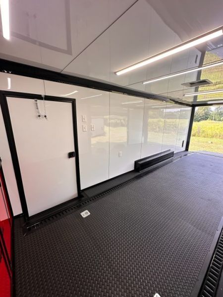 New 2027 8.5x24 Race Trailer -RACE SERIES-Finished Interior- 5200LB Torsion - Full Escape Door-Removable Fender