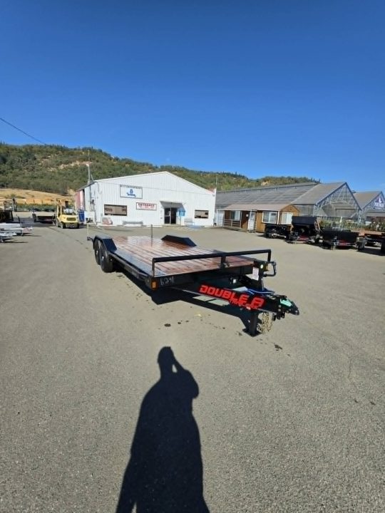 New CAR HAULER 2027 8X20 DOUBLE A ROCK CRAWLER DRIVE OVER FENDERS 14,000 GVWR TRAILER BLACK