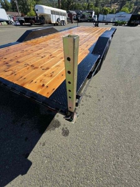 New CAR HAULER 2027 8X20 DOUBLE A ROCK CRAWLER DRIVE OVER FENDERS 14,000 GVWR TRAILER BLACK