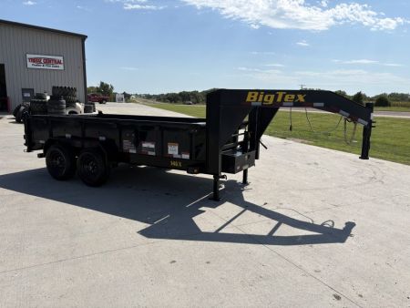 Used 2022 Big Tex Trailers 14' Gooseneck Dump Dump Trailer