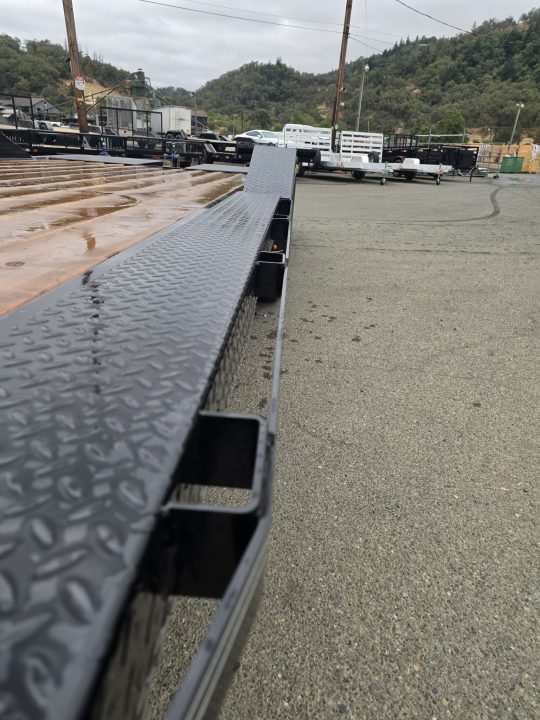 New CAR HAULER 2027 DOUBLE A 8X20 ROCK CRAWLER DRIVE OVER FENDERS DOVETAIL 14,000 GVWR TRAILER BLACK