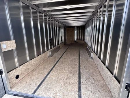 New 2025 Stealth Trailers 7.5x24 Aluminum 4-Place Enclosed Snowmobile Trailer w/Rust Free PKG, Black Out & Extra Height
