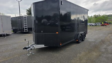 New 2026 Nitro 7.5x16 Sport Cargo Black Out w/ Rear Canopy, Extra Height, D-Rings & Alloy Wheels