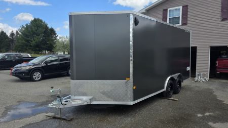 New 2026 Stealth Trailers 8.5x16 XLT Pro 7K Aluminum Enclosed Car Hauler w/HD Rear Ramp Door, Aluminum Composite Panels