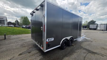 New 2026 Stealth Trailers 8.5x16 XLT Pro 7K Aluminum Enclosed Car Hauler w/HD Rear Ramp Door, Aluminum Composite Panels