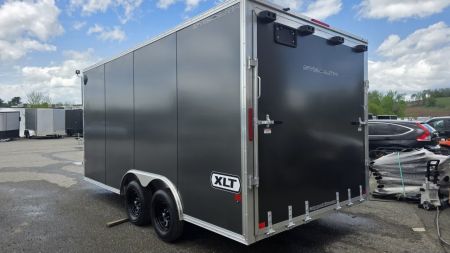 New 2026 Stealth Trailers 8.5x16 XLT Pro 7K Aluminum Enclosed Car Hauler w/HD Rear Ramp Door, Aluminum Composite Panels