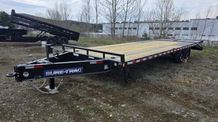New 2026 Sure-trac Trailers 8.5 X 25 (20+5) HD 15K HEAVY DUTY LOW PROFILE BEAVERTAIL BUMPER PULL DECKOVER ST-HDO10225-150
