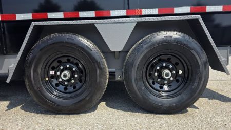 New 2027 BWise 7X14 DLP14-15 HD 15K DUMP w/ HYDRO JACK, TARP KIT & SPARE TIRE