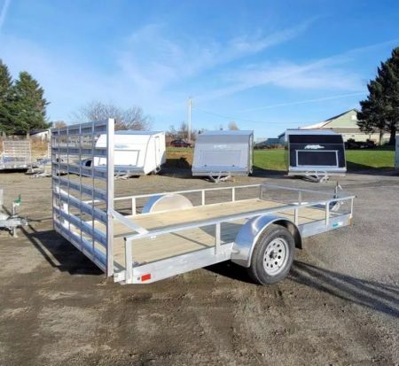 New 2027 CargoPro 80x12 Aluminum Utility Trailer w/ (4) D-Rings