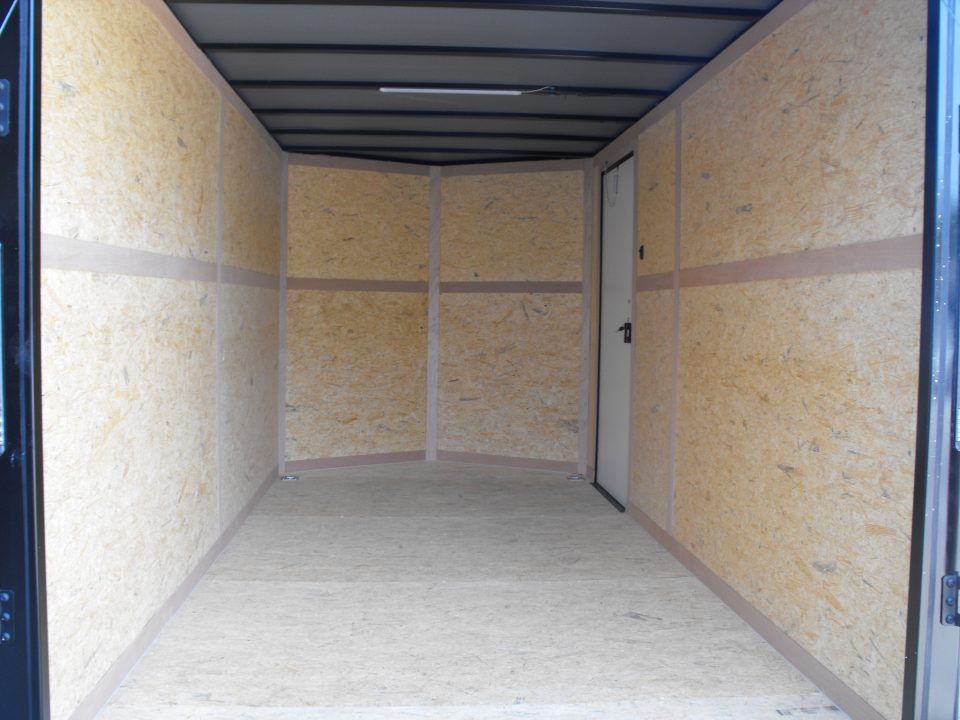 New Enclosed Trailer 7 x 14 Ramp 7' Interior 7K Charcoal 080 Polycore