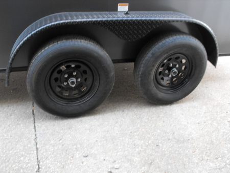 New Enclosed Trailer 7 x 14 Ramp 7' Interior 7K Charcoal 080 Polycore