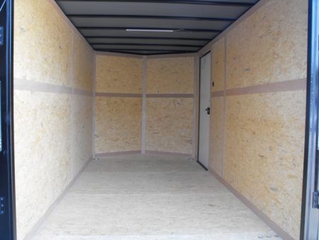 New Enclosed Trailer 7 x 14 Ramp 7' Interior 7K Charcoal 080 Polycore