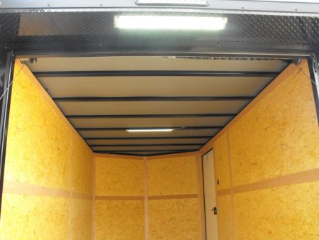 New Enclosed Trailer 7 x 14 Ramp 7' Interior 7K Charcoal 080 Polycore