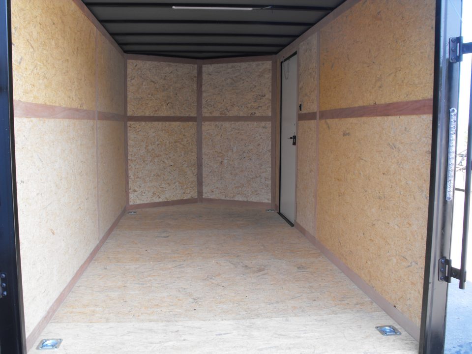 New Enclosed Trailer 7 x 14 Ramp 7' Interior 7K Silver 080 Polycore