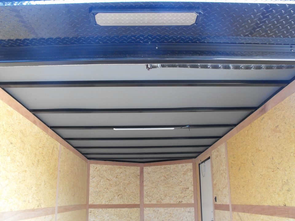 New Enclosed Trailer 7 x 14 Ramp 7' Interior 7K Silver 080 Polycore