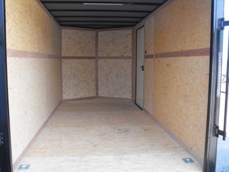 New Enclosed Trailer 7 x 14 Ramp 7' Interior 7K Silver 080 Polycore