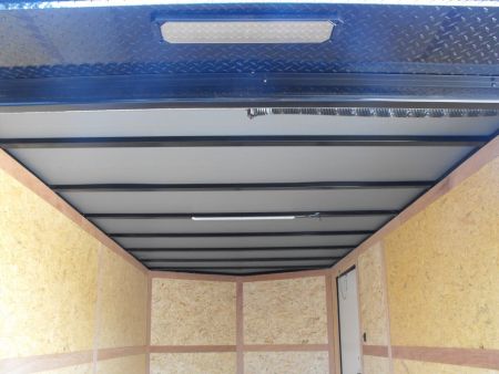 New Enclosed Trailer 7 x 14 Ramp 7' Interior 7K Silver 080 Polycore