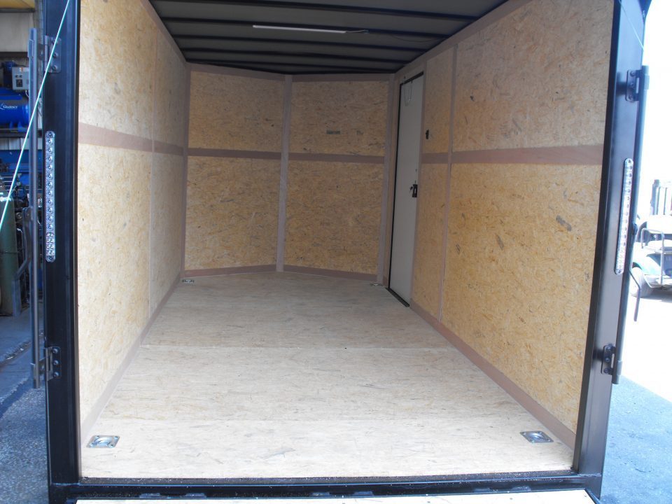 New Enclosed Trailer 7 x 14 Ramp 7' Interior 7K Charcoal 080 Polycore