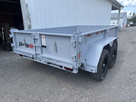 New 2027 Liberty 6 X 10 FT DUMP TRAILER W/ SPREAD GATE RAMPS AND TARP KIT 10K