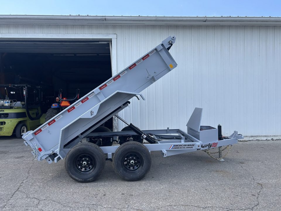 New 2027 Liberty 6 X 10 FT DUMP TRAILER W/ SPREAD GATE RAMPS AND TARP KIT 10K
