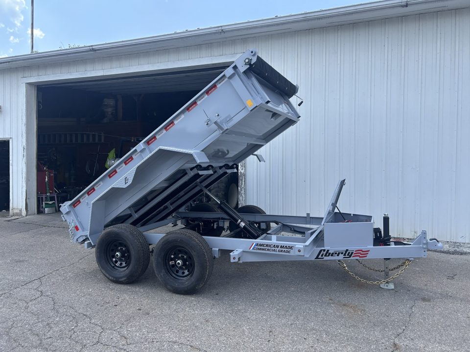 New 2027 Liberty 6 X 10 FT DUMP TRAILER W/ SPREAD GATE RAMPS AND TARP KIT 10K