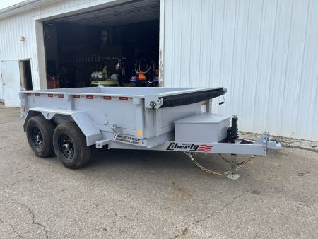 New 2027 Liberty 6 X 10 FT DUMP TRAILER W/ SPREAD GATE RAMPS AND TARP KIT 10K