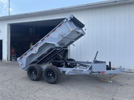 New 2027 Liberty 6 X 10 FT DUMP TRAILER W/ SPREAD GATE RAMPS AND TARP KIT 10K