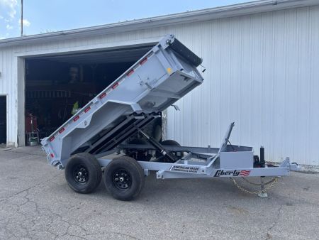 New 2027 Liberty 6 X 10 FT DUMP TRAILER W/ SPREAD GATE RAMPS AND TARP KIT 10K