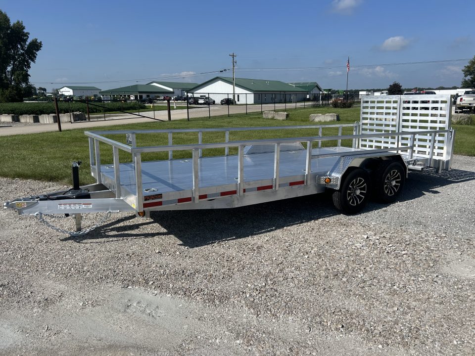 New 2027 Quality Steel and Aluminum 83"x20' HD Aluminum Landscape Utility Trailer