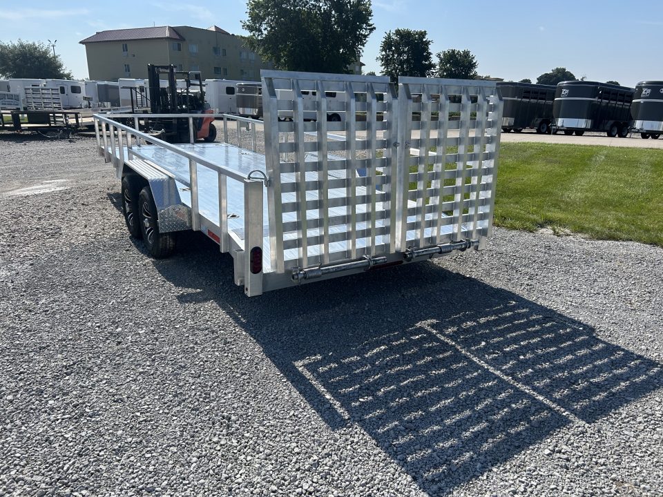 New 2027 Quality Steel and Aluminum 83"x20' HD Aluminum Landscape Utility Trailer