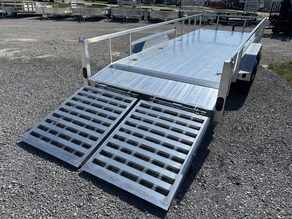 New 2027 Quality Steel and Aluminum 83"x20' HD Aluminum Landscape Utility Trailer