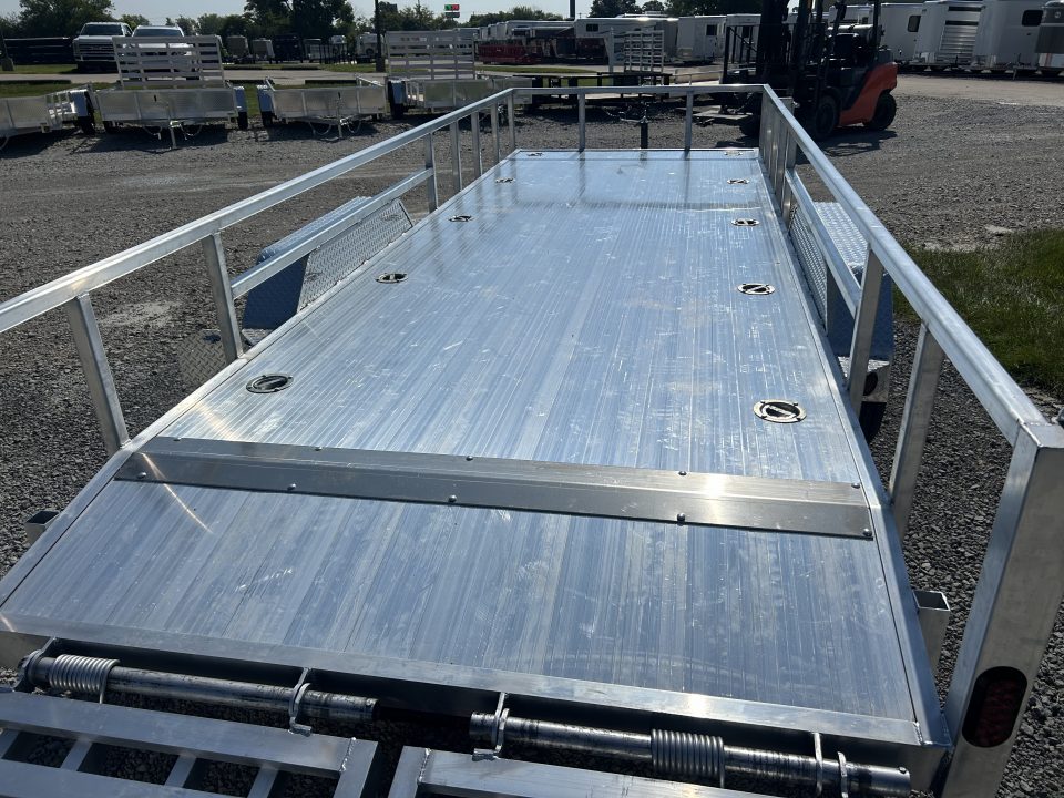 New 2027 Quality Steel and Aluminum 83"x20' HD Aluminum Landscape Utility Trailer