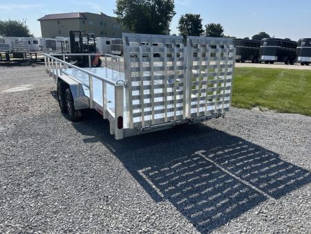 New 2027 Quality Steel and Aluminum 83"x20' HD Aluminum Landscape Utility Trailer