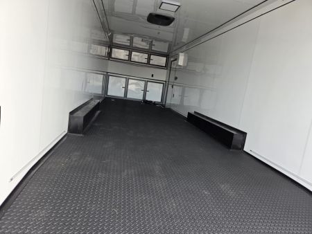 New 2027 Rock Solid 8.5X28 TANDEM 14K CARGO W/7' HEIGHT BLACKOUT TRIM FINISHED INTERIOR W/FRONT CABINETS & A/C