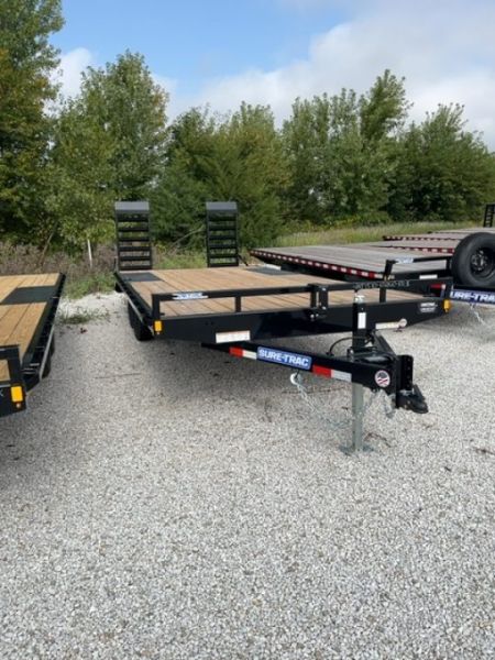 New 2027 Sure-Trac 8.5 X 20 (17+3) LOW PROFILE 10K Deckover Trailer